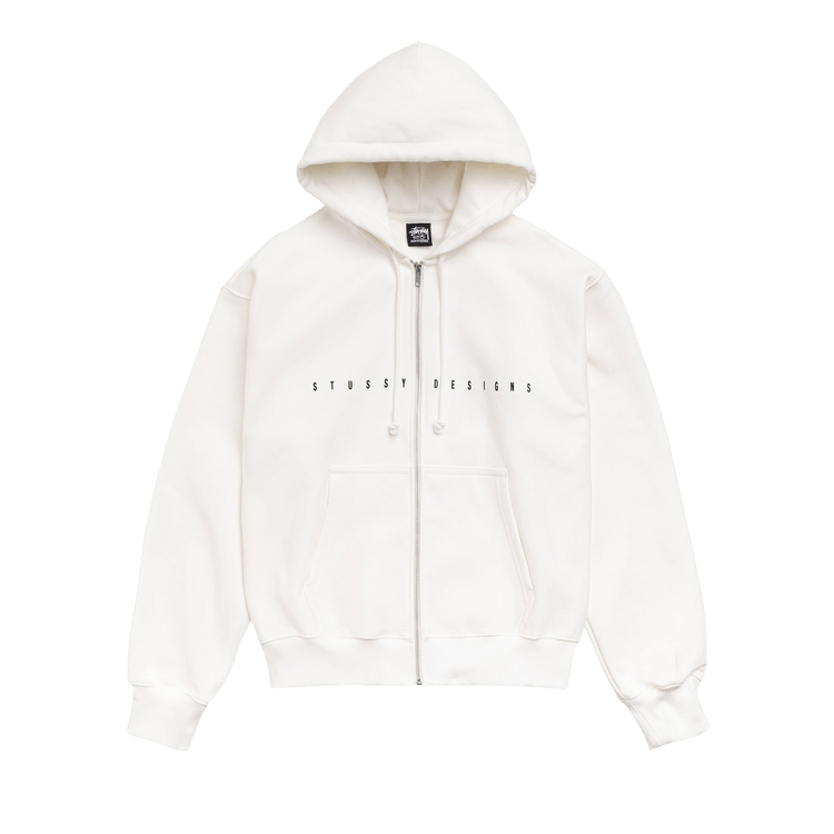 Stussy S Box Zip Hoodie "Off White"