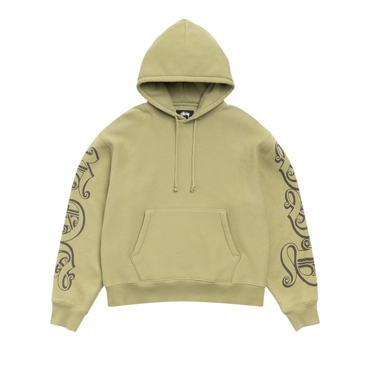 Stussy Motif Print Hoodie "Moss"