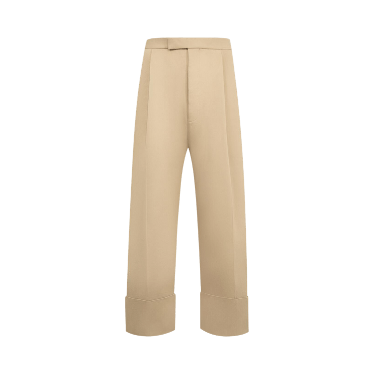 Thom Browne High Rise Double Pleat Trouser With Backstrap "Khaki"