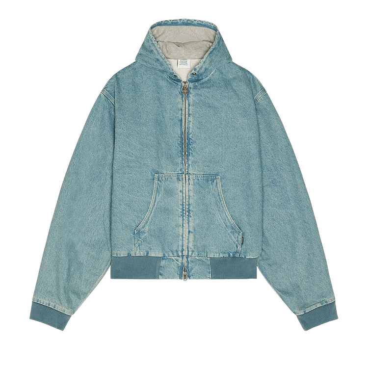 Vetements Hooded Workwear Denim Jacket "Vintage Mid Blue"