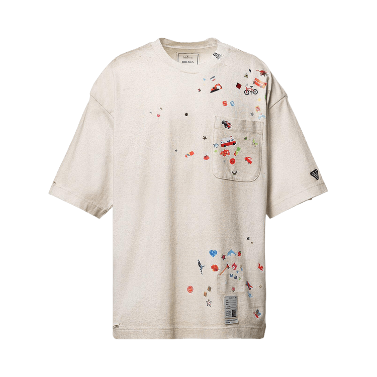 Maison Mihara Yasuhiro Sticker Tee "Grey"