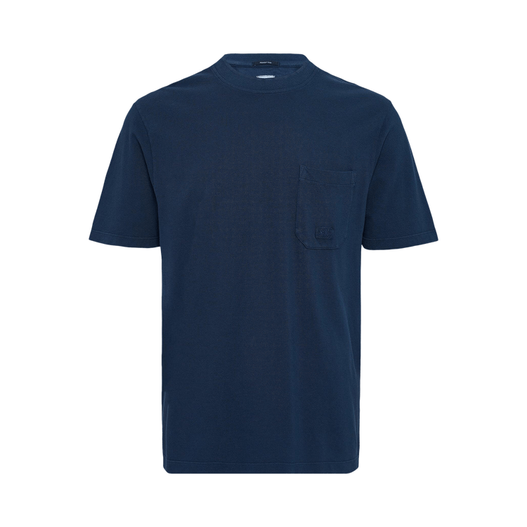 C.P. Company 24/1 Piquet Pigment Dyed Short-Sleeve T-Shirt "Midnight Navy"