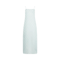 Auralee Sheer Silk Cotton Cut Jacquard Camisole Dress "Light Blue"