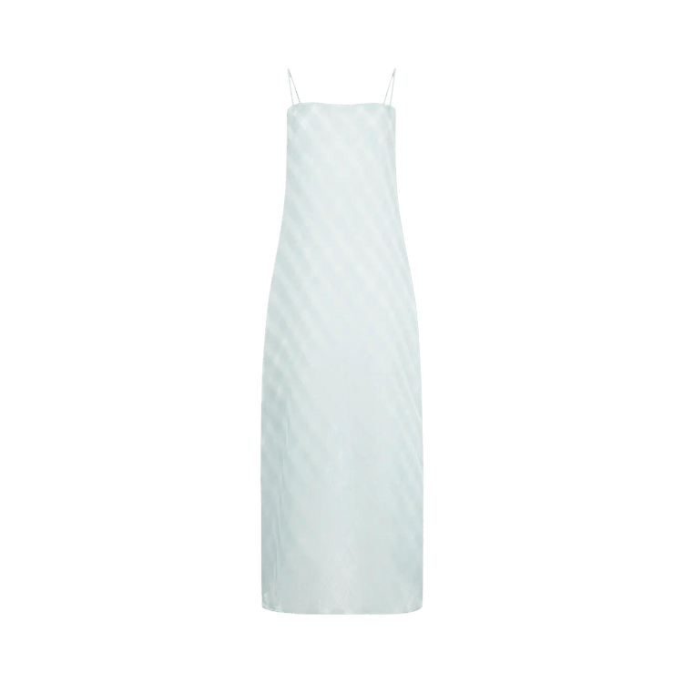 Auralee Sheer Silk Cotton Cut Jacquard Camisole Dress "Light Blue"