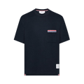 Thom Browne RWB Short-Sleeve Pocket Tee "Navy"