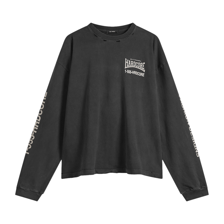 Willy Chavarria Hardcore Buffalo Long-Sleeve Tee "Black"