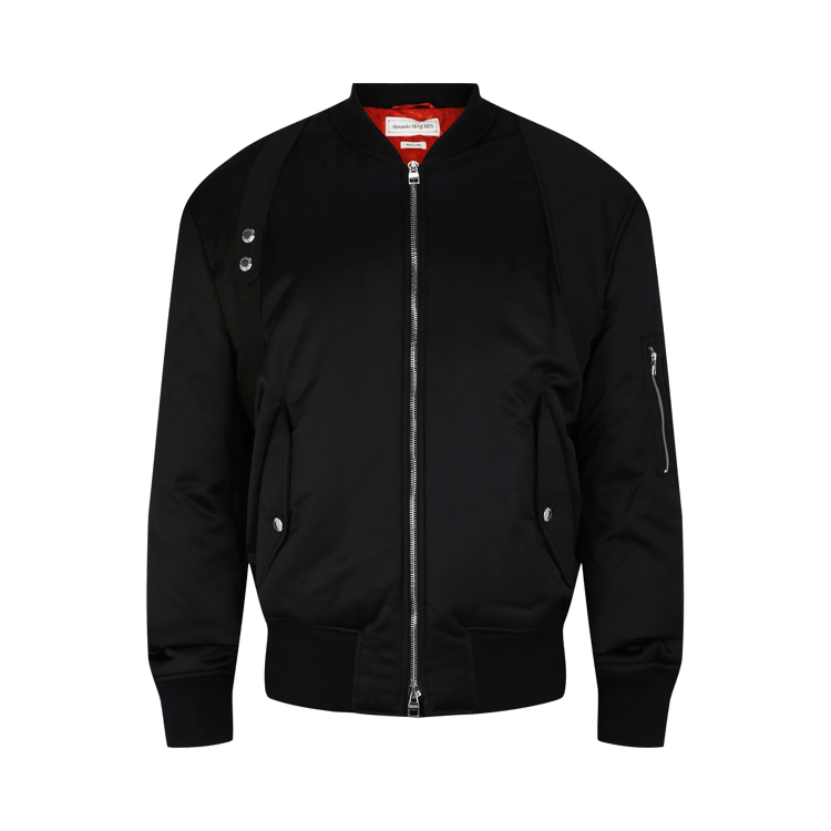 Alexander McQueen Harness MA-1 Bomber Jacket "Black"
