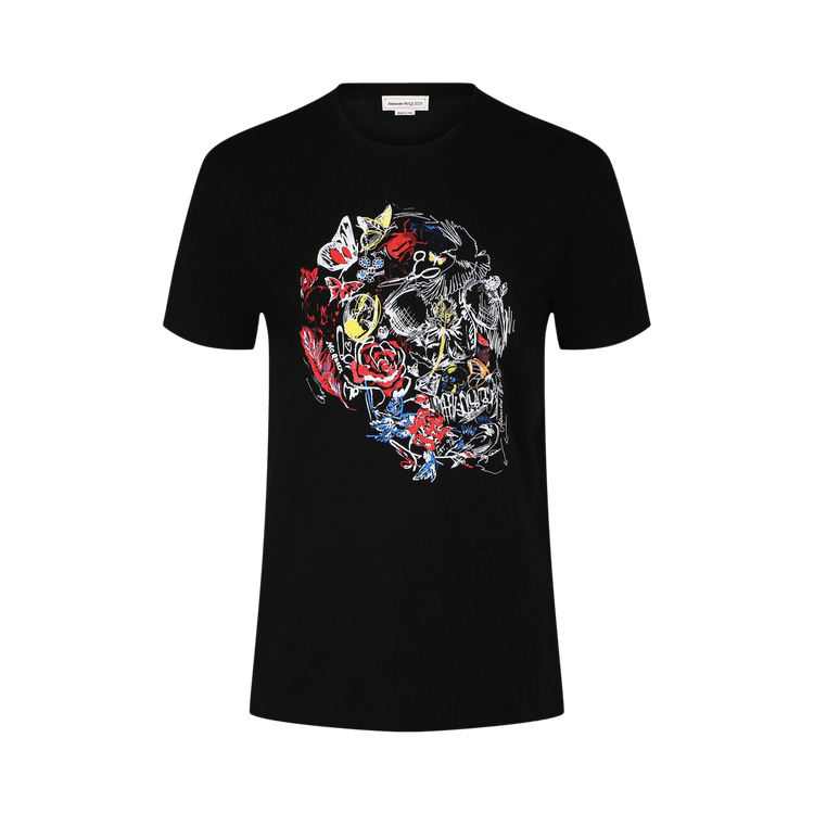 Alexander McQueen Skull-Print Crewneck T-Shirt "Black"