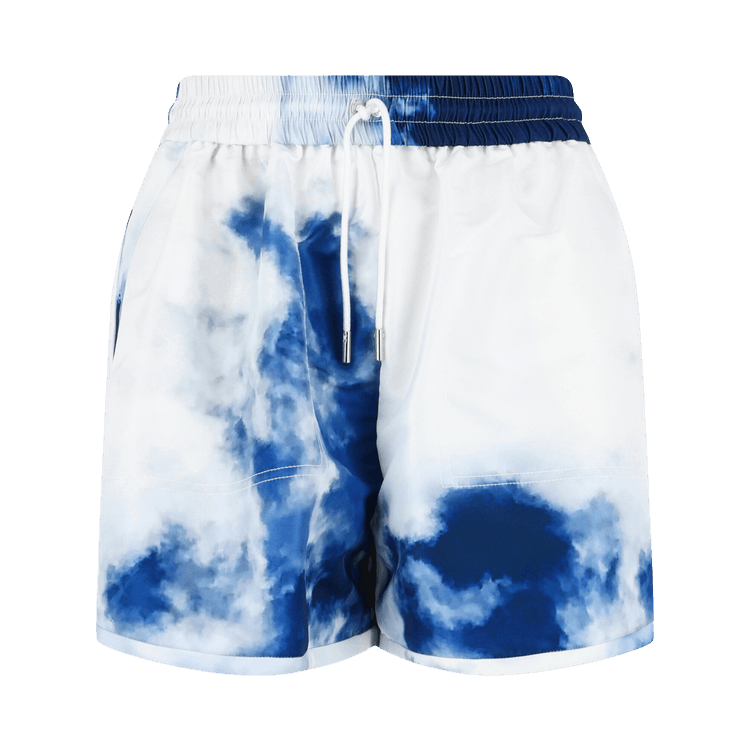 Alexander McQueen Sky Print Dolphin Shorts "Blue/White"
