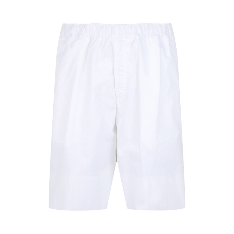 Alexander McQueen Wide Leg Pajama Shorts "White"