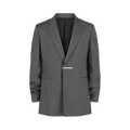 Givenchy Slim-Fit Metal Bar Structured Blazer "Medium Grey"