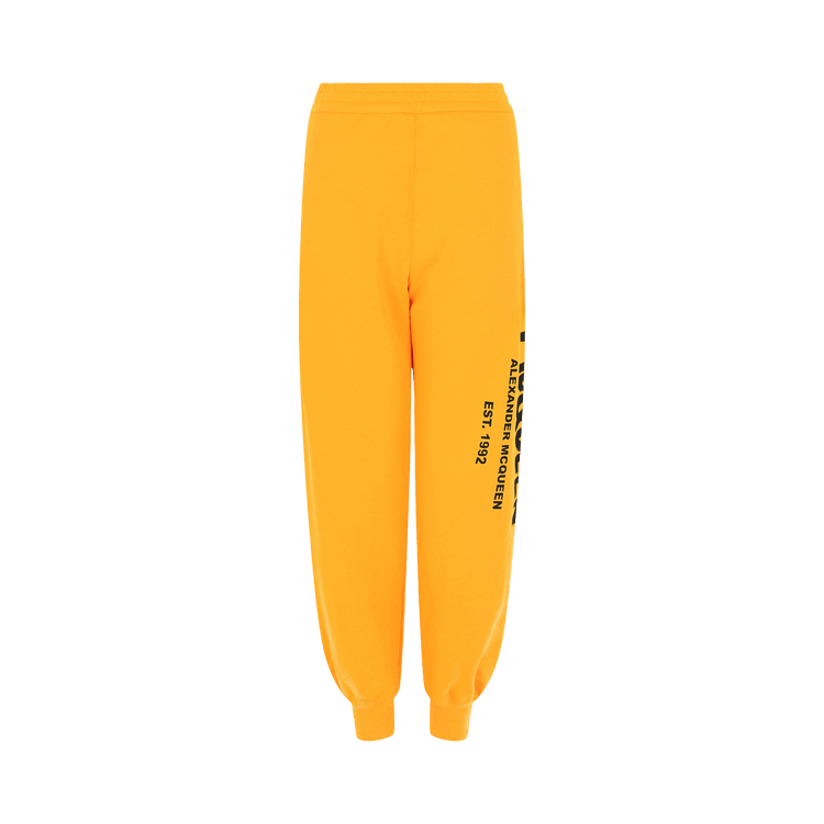 Alexander McQueen Side Graffiti Logo Joggers "Pop Yellow/Black"