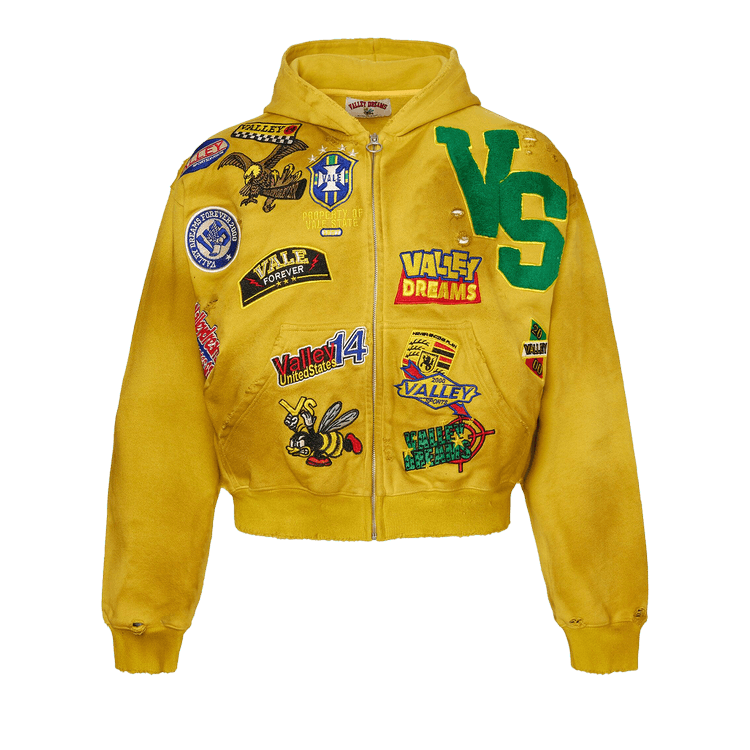 Vale Forever Doodle Zip Up "Yellow"