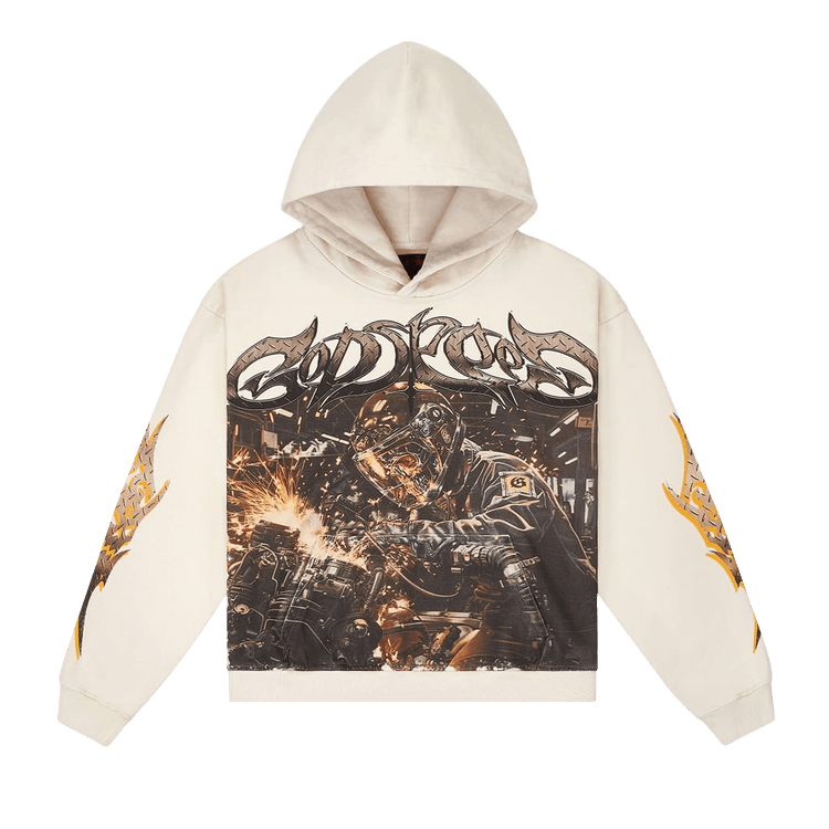 Godspeed Steel Sharpens Steel Hoodie "Bone"