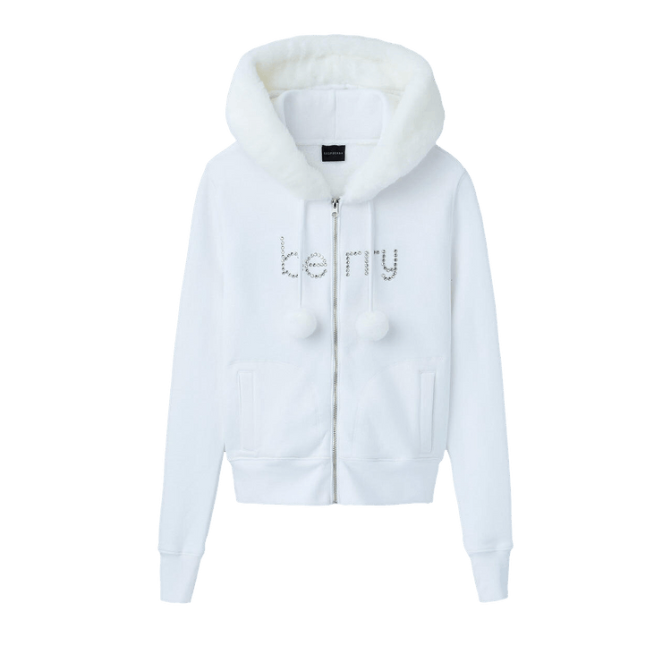 GV Gallery Pom Pom Zip Up "White"