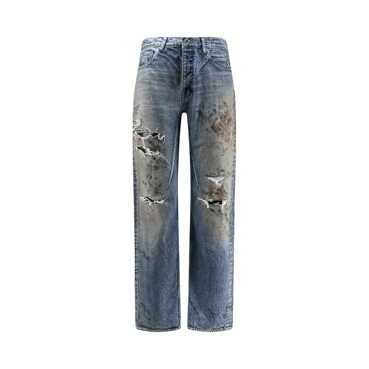 Rick Owens DRKSHDW Pantaloni In Denim Kurdt Pant Wash "Vintage Wash"