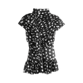 Dries Van Noten Cut Polka Dot Print Shirt "Black"