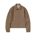 Auralee Bonded Tropical Wool Zip Blouson "Top Brown"