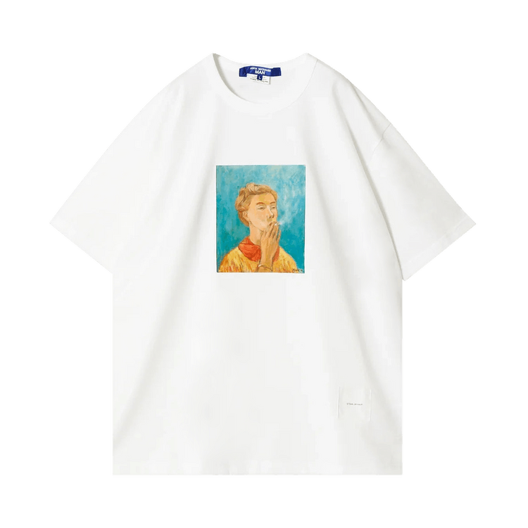 Junya Watanabe Portrait Print T-Shirt "White"