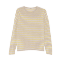 Auralee Summer Cashmere Pullover "Beige/Yellow"