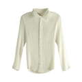 Issey Miyake Hatching Pleats Shirt "Off White"