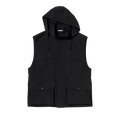 Auralee Wool Max Canvas Over Vest "Black"