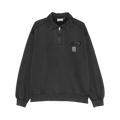 Carhartt WIP Half Zip Detroit Sweatshirt "Stone Washed Black"