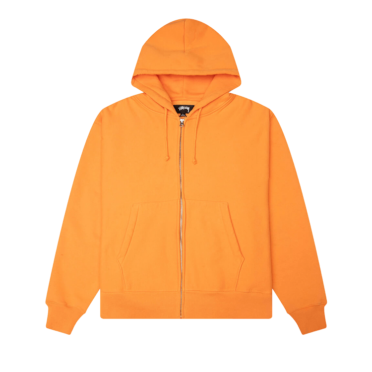Stussy Basic Diamond Zip Hoodie "Tangerine"