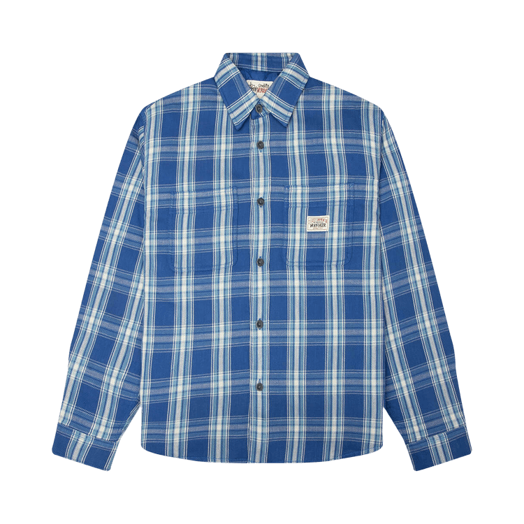 Stussy Lau Plaid Shirt Jacket "Blue"