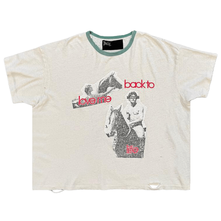 Paly Hollywood Back To Life Ringer T-Shirt "White"