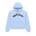 Sp5der Mixed Stone Og V2 Zip Hoodie "Rock Blue"