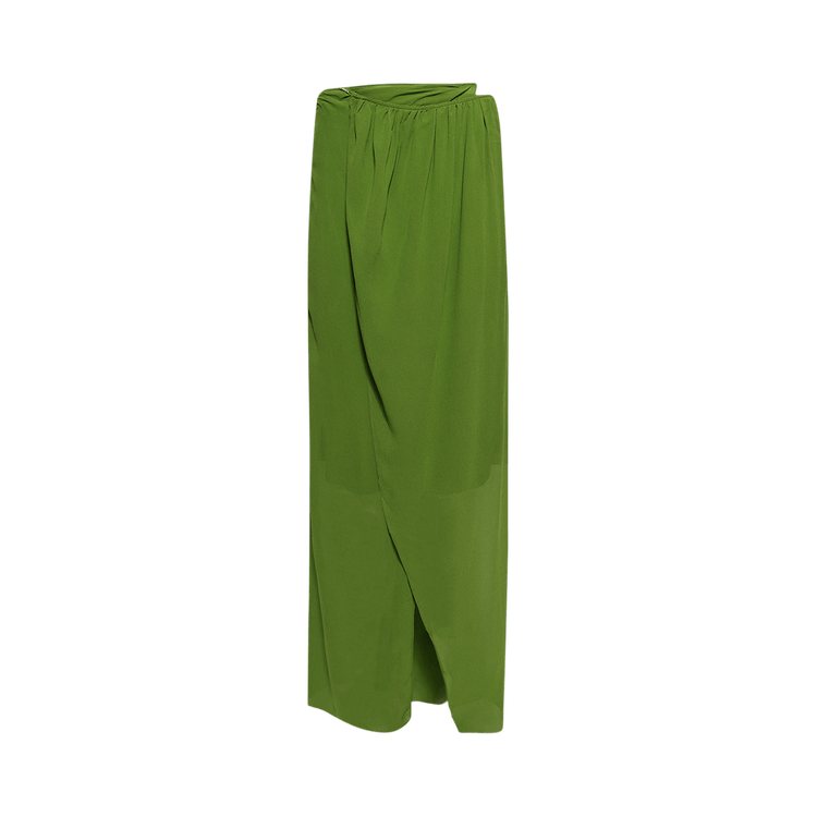 Christopher Esber Silk Chain Sarong Skirt "Cactus"