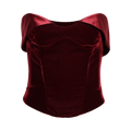 Mugler Top "Blood Red"