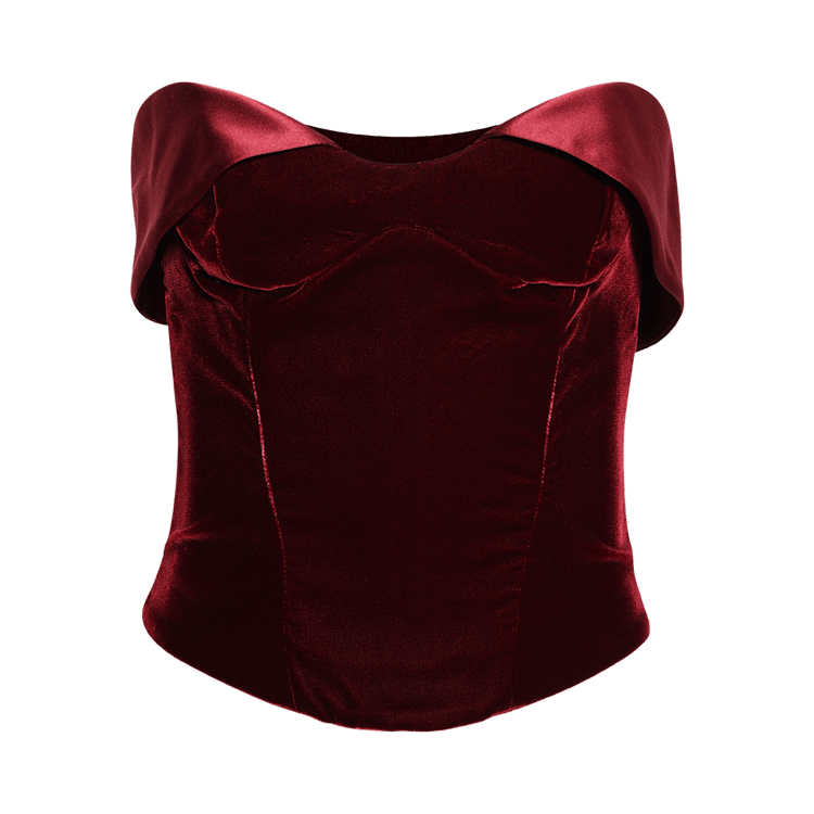 Mugler Top "Blood Red"