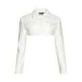 David Koma Tailored Crop Jacket "White"