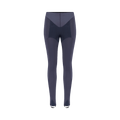 Jean Paul Gaultier Viscose/Jersey Ribbed Legging With Satin Cut-Out Details "Petrol"