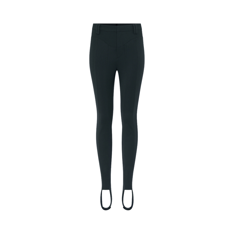 Jean Paul Gaultier Equestrian Leggings With Agraffe Detail "Military Black"