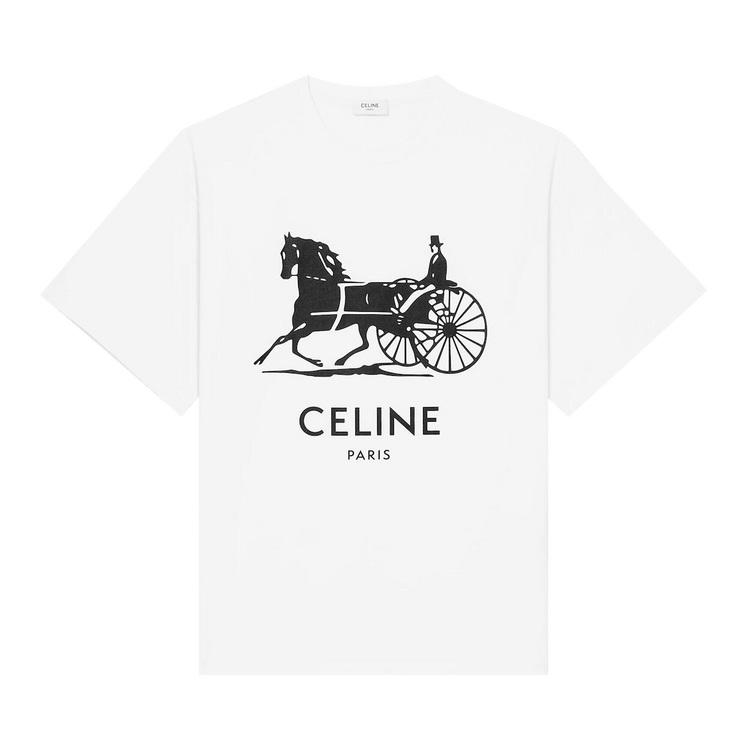 CELINE Relaxed T-Shirt "Optic White/Black"
