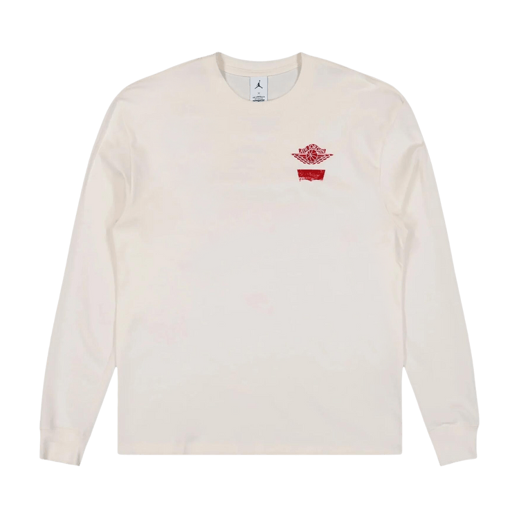 Air Jordan x Levi"s Shelby Crewneck "Pale Ivory/Black/University Red'