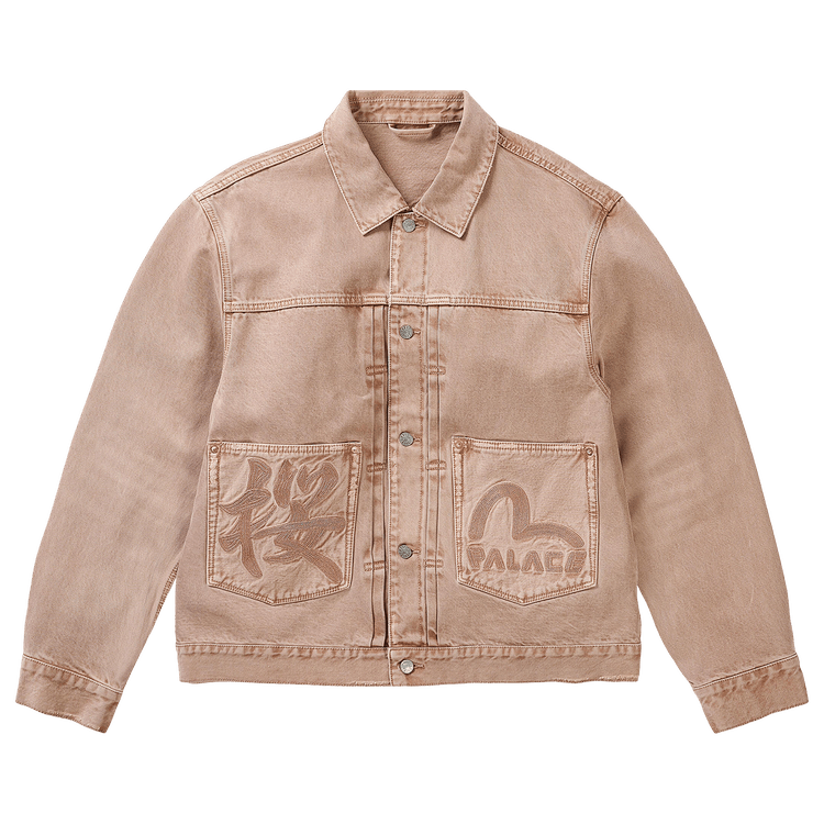 Palace x Evisu Type 2 Denim Jacket "Pink Wash"