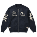 Palace x Evisu Zip Through Chunky Knit "Indigo"