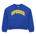 Sp5der Varsity Web Crewneck "Blue"