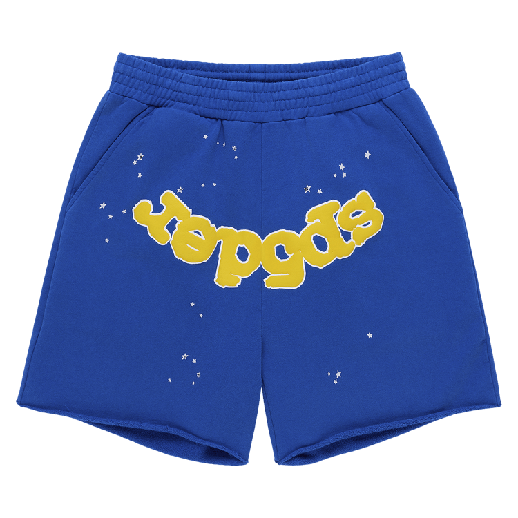 Sp5der Varsity Web Sweatshort "Blue"