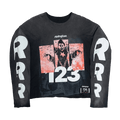 RIVINGTON roi Rebis Left Out Enemy Long-Sleeve Tee "Vintage Black"