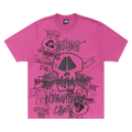 Stussy Skulls Tee Pigment Dyed "Berry"
