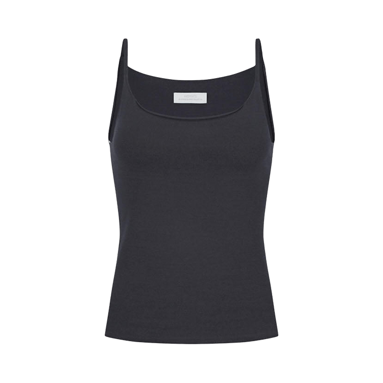 Amomento Sleeveless Knit Top "Charcoal"