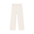 Auralee Silk Nep Denim 5p Wide Pants "Ivory"