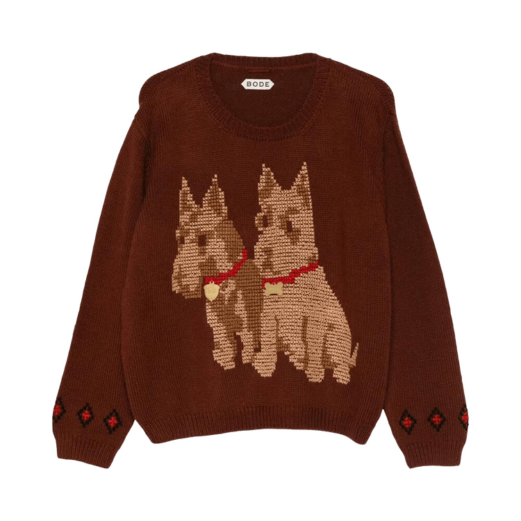 Bode Scottie Pullover "Brown"