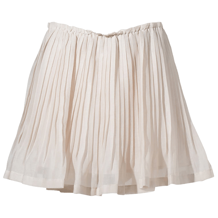 Amomento Pleated Mini Skirt "Beige"