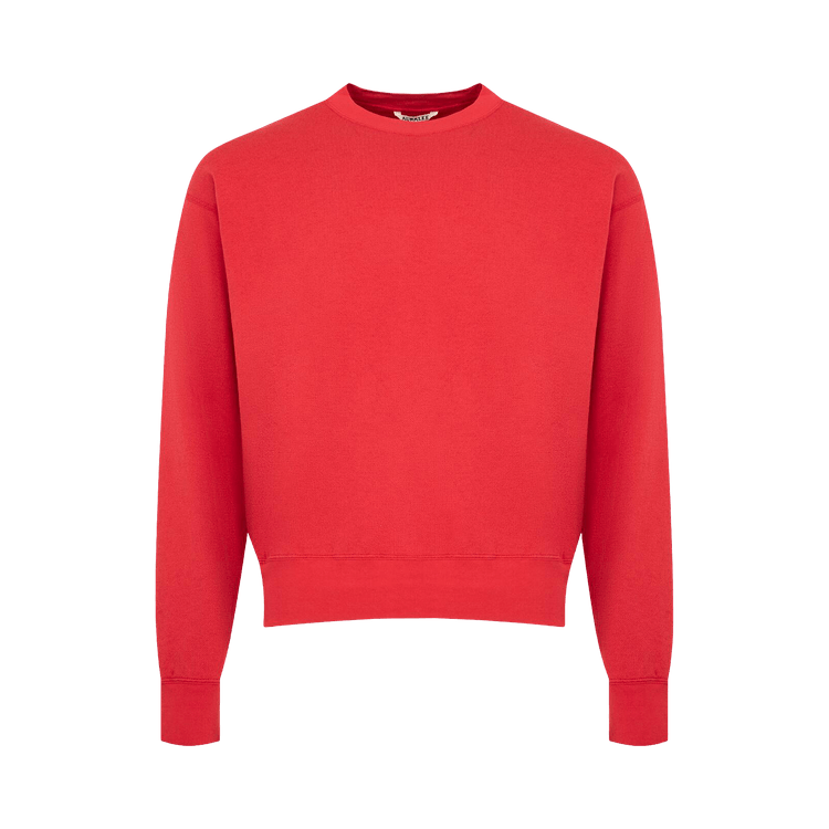 Auralee High Twist Light Sweatshirt "Red"